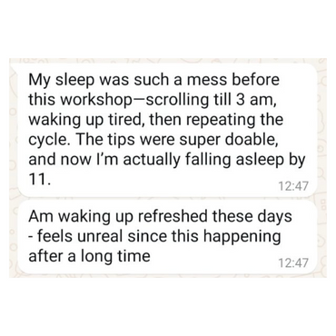 Participant Feedback | Insomnia Support Group